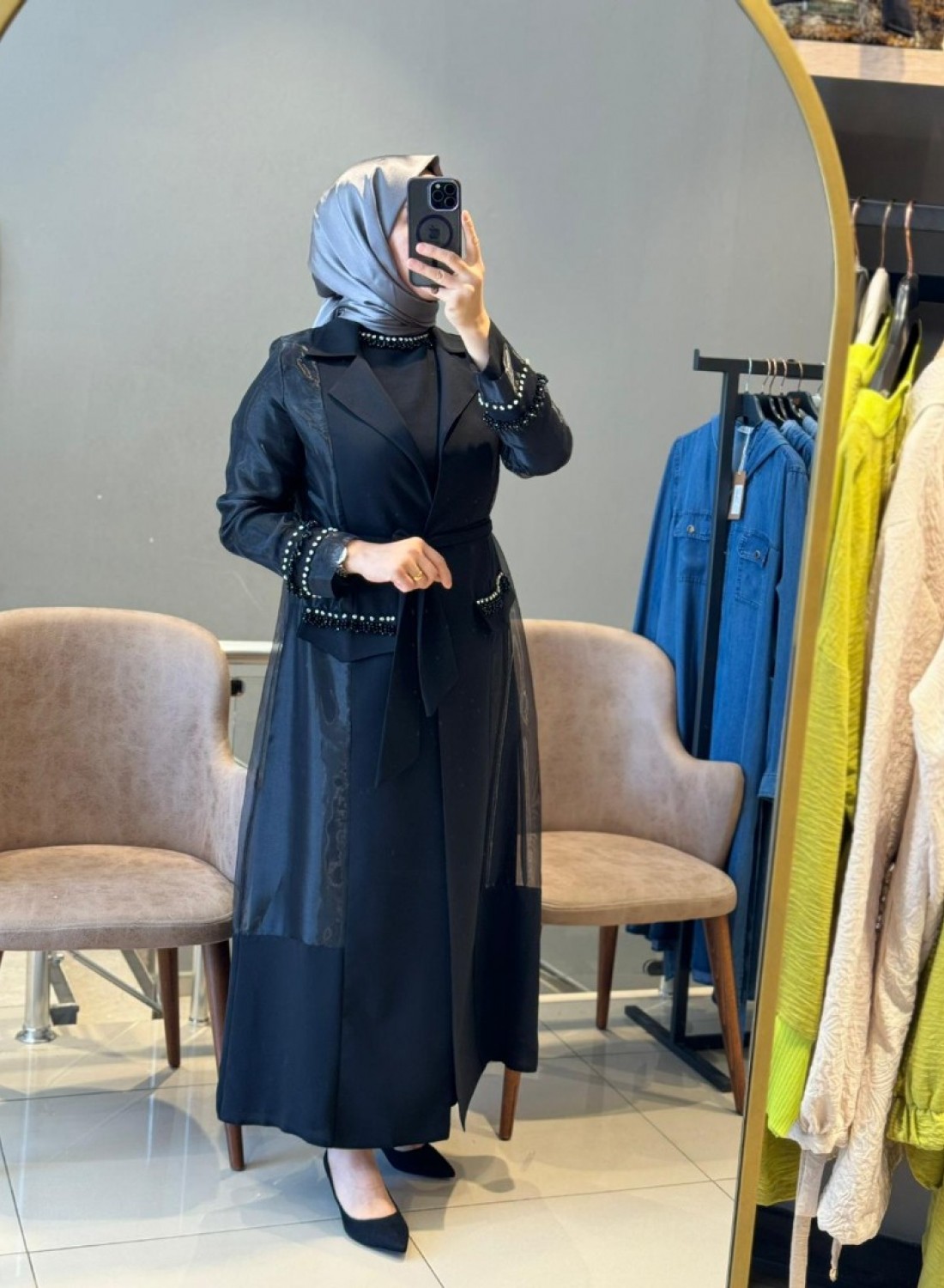 Abaya 3127-SİYAH