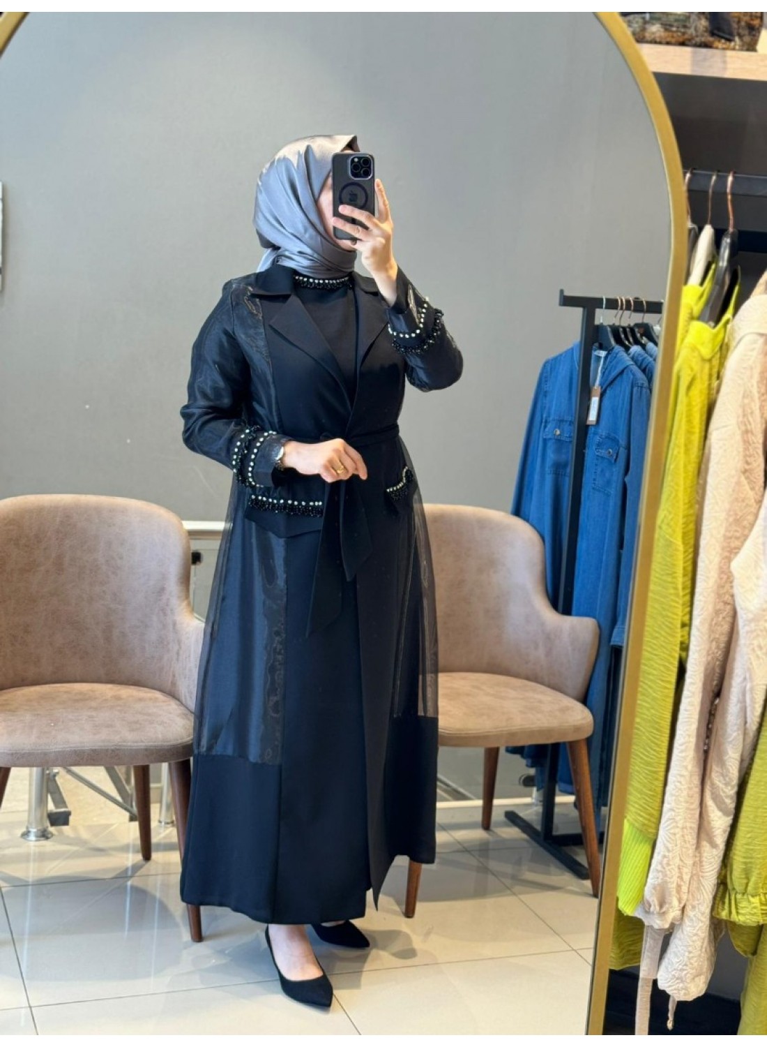 Abaya 3127-SİYAH