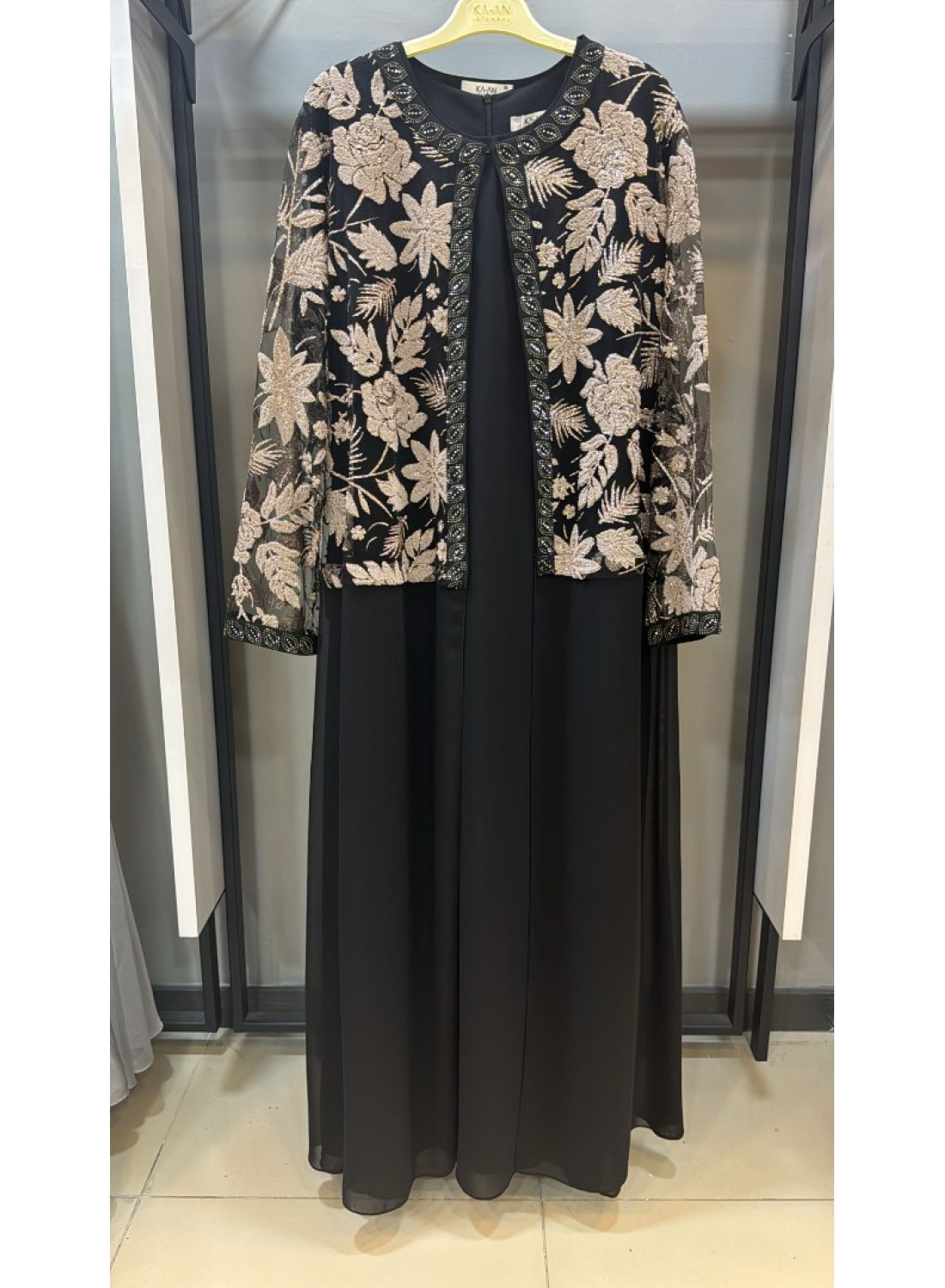 Abaya 7525-SİYAH