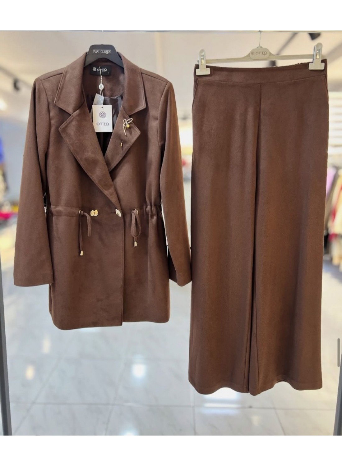 KAHVERENGİ CEKET TAKIM