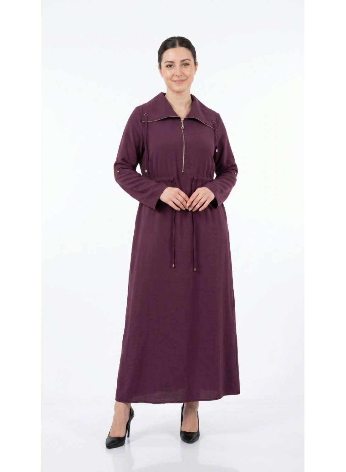 PEMUK TENCEL ELBİSE-VİŞNE