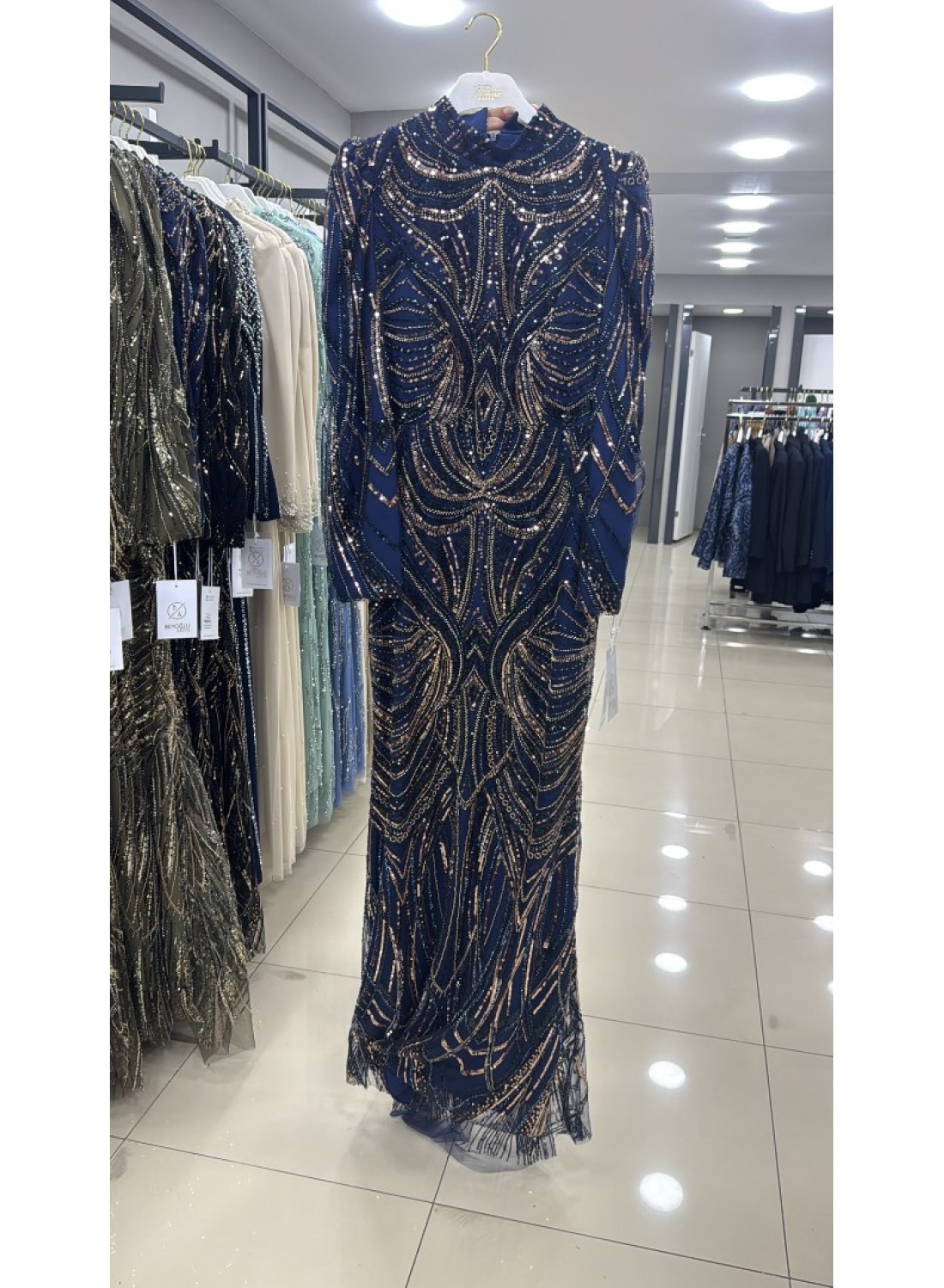 TASARIM ABİYE LACİVERT